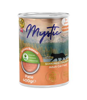 Mystic Kısırlaştırılmış Yetişkin Kediler için Somonlu Pate Tam Yaş Mama
