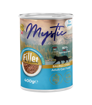 Mystic Yetişkin Kediler için Balıklı Fillet In Viscous Tam Yaş Mama
