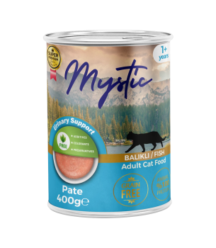 Mystic Yetişkin Kediler için Balıklı Pate Tam Yaş Mama