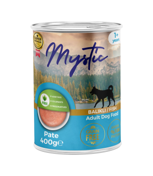 Mystic Yetişkin Köpekler için Balıklı Pate Tam Yaş Mama
