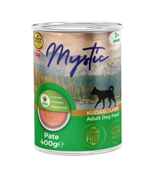 Mystic Yetişkin Köpekler için Kuzulu Pate Tam Yaş Mama
