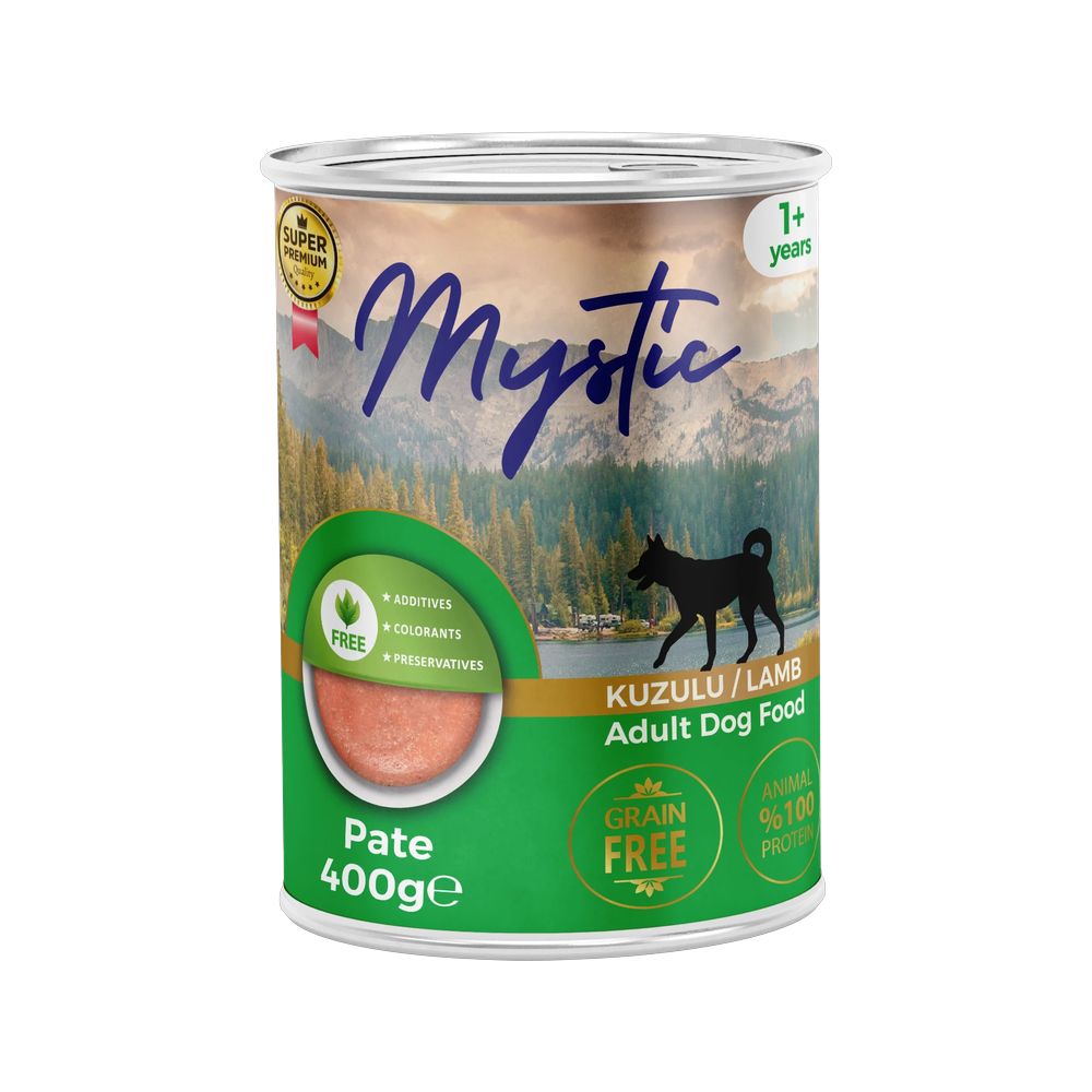 Mystic Yetişkin Köpekler için Kuzulu Pate Tam Yaş Mama
