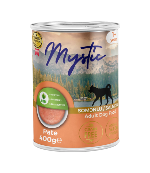 Mystic Yetişkin Köpekler için Somonlu Pate Tam Yaş Mama