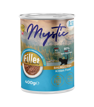 Mystic Yavru Kediler için Balıklı Fillet In Viscous Tam Yaş Mama