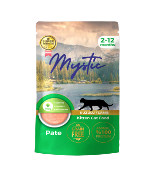 Mystic Yavru Kediler için Kuzulu Pate Pouch Tam Yaş Mama