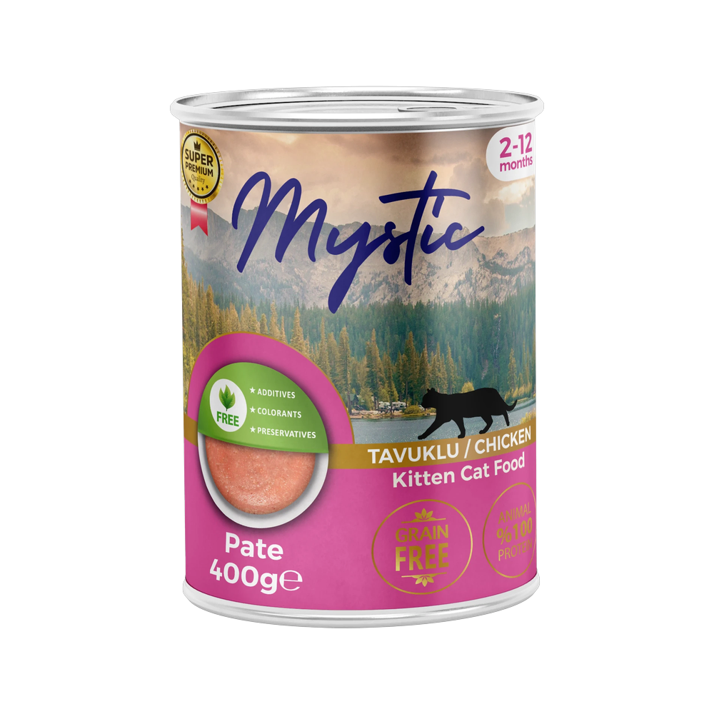 Mystic Yavru Kediler için Tavuklu Pate Tam Yaş Mama