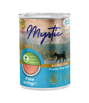 Mystic Yavru Köpekler için Balıklı Pate Tam Yaş Mama