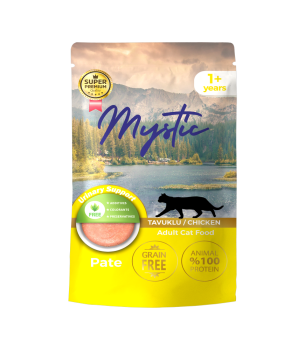 Mystic Yetişkin Kediler için Tavuklu Pate Pouch Tam Yaş Mama
