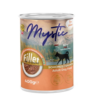 Mystic Yetişkin Köpekler için Somonlu Fillet In Viscous Tam Yaş Mama